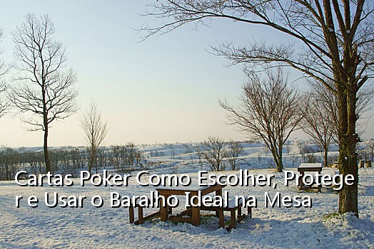 Cartas Poker Como Escolher, Proteger e Usar o Baralho Ideal na Mesa